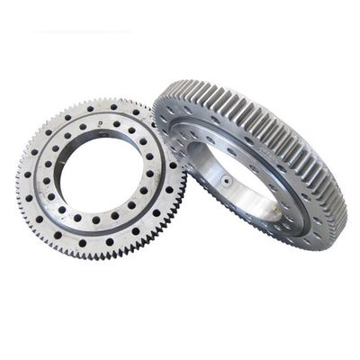 Four point contact ball type slewing bearing with external gear