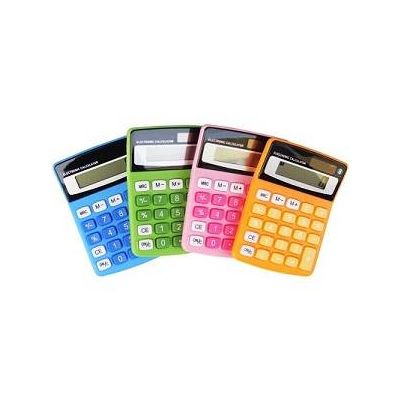 8digits dual power colourful gift solar calculator HF-1288