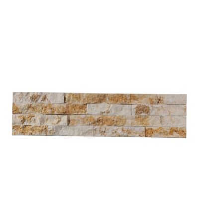 White and golden marble culture stone panel