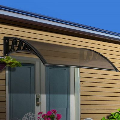 Amas Outdoor Clear aluminum PP bracket window awning Roof polycarbonate Sheet canpoy DIY awning