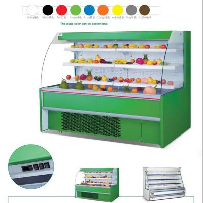 Air cooling Vegetable fruit open display refrigerator