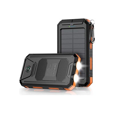 Solar Power Bank 20000mAh Portable Solar Phone Battery Panel Charger
