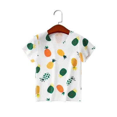 Summer Hot Selling Children Clothes Short Sleeves Round Collar T-Shirts
