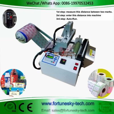 Electric eye cutting machine for smart phone membrane label barcode