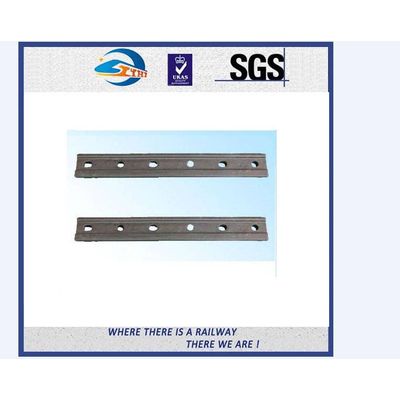 ZhongYue Plain Surface 6 Holes Rail Joint Bar Railroad Fish Plate For UIC60 UIC54 Steel Rail