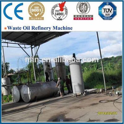 Waste oil distillation plant / used oil refining machine / crude oil distillation equipment
