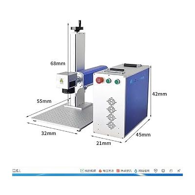 Portable Fiber Laser Engraver Machine, Fiber Laser 20/30 W and 1064 nm Wavelength