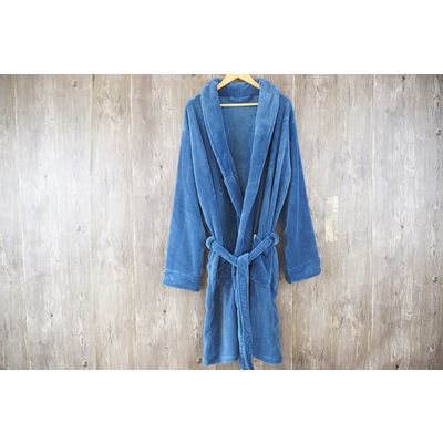 Thick Warm Pure Dyed 100% Polyester Bathrobe