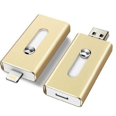 Hot sale made in china high speed metal OTG usb flash drive for iphone