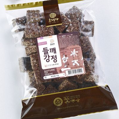 Hojeongga Perilla Seed Gangjeong (Sweet Crackers with Sesame) 500g