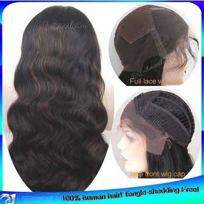 Wholesale Indian Remy Hair Body Wave Full Lace And Lace Front Wig,Factory Price
