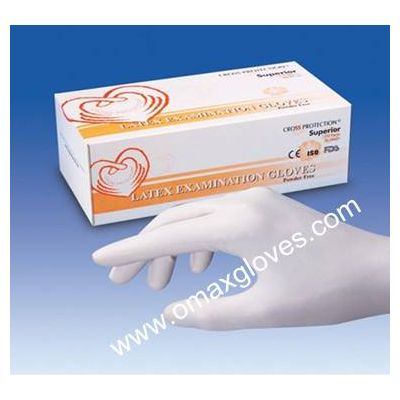 medical latex gloves powder