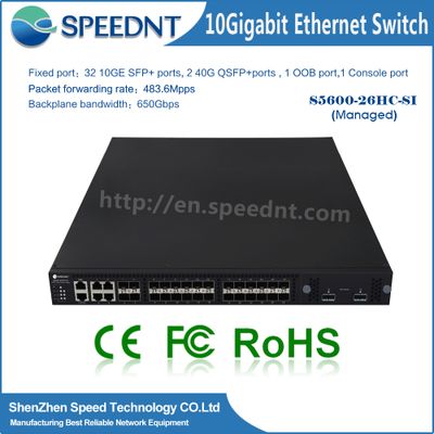 Shenzhen network product 24 ports SFP 10/100/1000 32 puertos ethernet switch