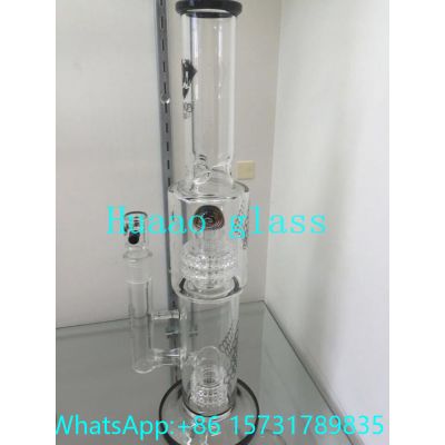 Beaker base glass tobacco pipe Made from durable clear glass