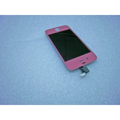 Full LCD Display + Touch Screen Glass Digitizer Lens Assembly for iphone 4 4G--pink