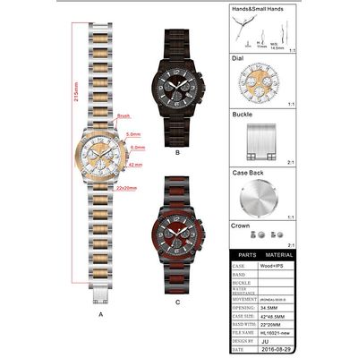 Design Customization New High Quality IPS Wooden Watches