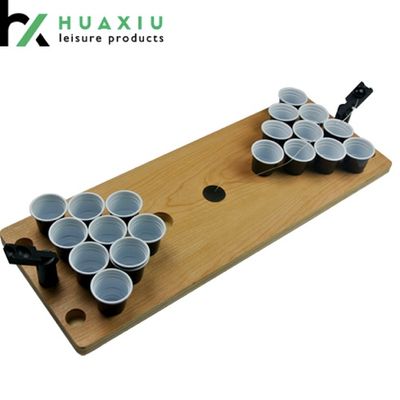 Plastic Wood Mini Beer Pong Table Drinking Game Table Portable Game Table