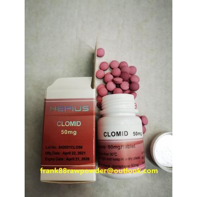 Clomid (Clomiphene) 50mg 100 tablets/bottle heius steroid oral pills tablets