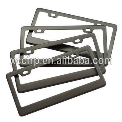 High Quality USA Canada Carbon Fiber Licence Plate Frame Carbon Number Plate