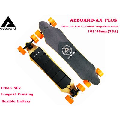 Aeboard AX Plus(105MM Honeycomb wheels) Electric Skateboard Flex Flexible Battery,electric longboard