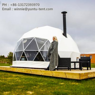 6 Meters Resorte Hotel Igloo Geodesic Dome Tent Glamping Prefab House Outdoor Camping