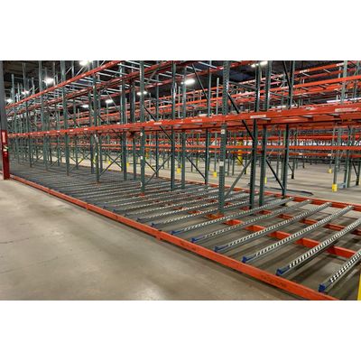 FIFO Storage Shelving Gravity Roller Pallet Flow Racking - Byteracking