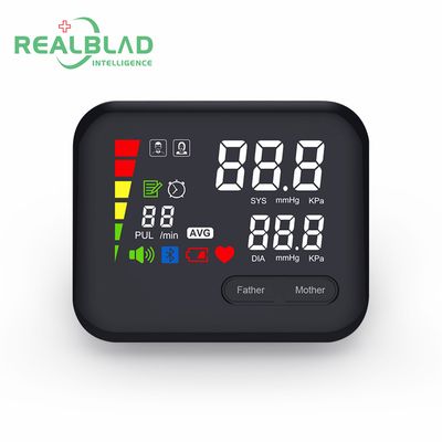 Realblad Upper Arm Blood Pressure Monitor Rechargeable Tensimetro Medical Household BP Machine
