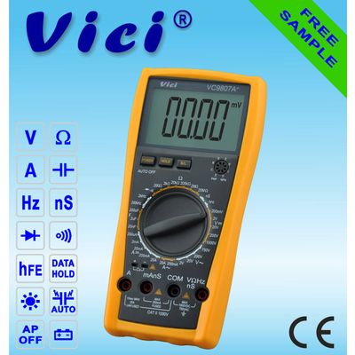 VC9807A+  4 1/2  Portable digital multimeter