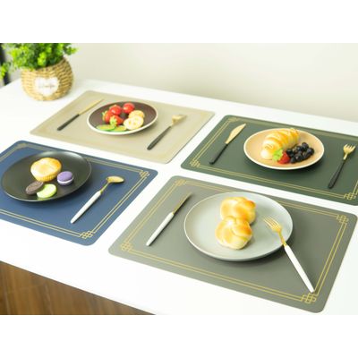 placemats washable leather
