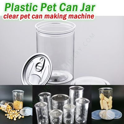 pet can jars bottles neck cutting packaging machine