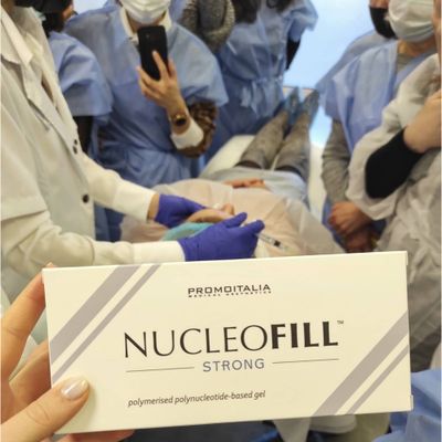 nucleofill strong dermal filler nucleofill treatment skin Pdrn skin booster promoitalia