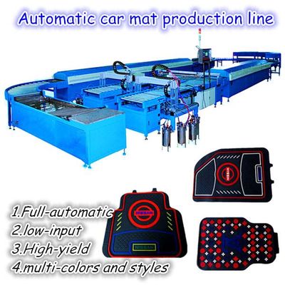 Automatic rubber car mat making machine