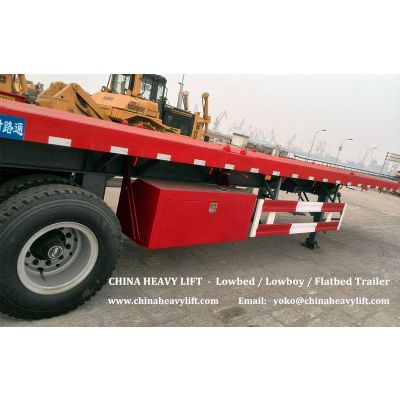 CHINA HEAVY LIFT 40 ft Flatbed Container Semi Trailer