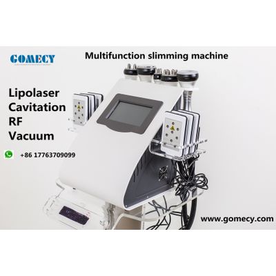 Multifunction slimming machine Lipolaser+Ultrasound+vacuum+rf+Cavitation Slimming Machine