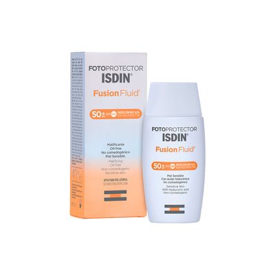 fragrance-free face Fotoprotector ISDIN Fusion Fluid SPF 50+lotion for dry skin