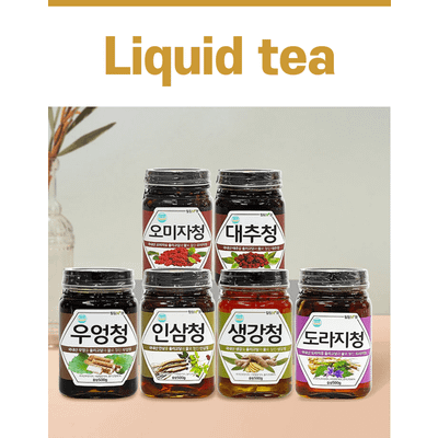 Liquid Tea(Ginseng/Bellflower root/Omija/Burdock/Jujube/Ginger/Hibiscus&Omija)