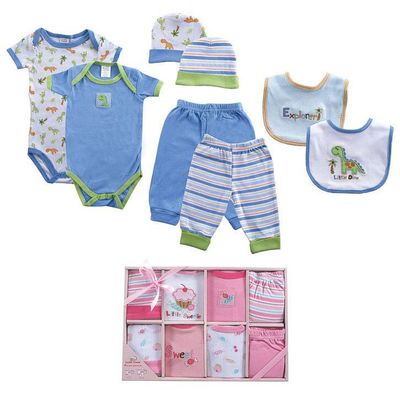Luvable Friends 8-Piece Grow With Me Baby Clothes Gift Set #07072