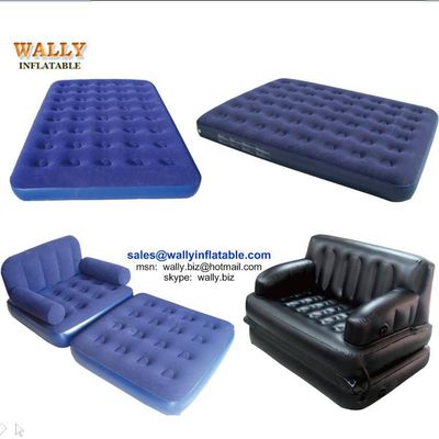 Inflatable air mattress, flocked air bed, single double queen king air bed