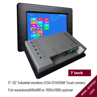 7 Inch LCD VGA Touch Screen Industrial panel monitor