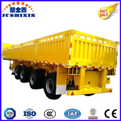 Bulk Cargo & Container Side Board/Side Wall/Fence/Sidewall 4 Axles Truck Trailer for Sale