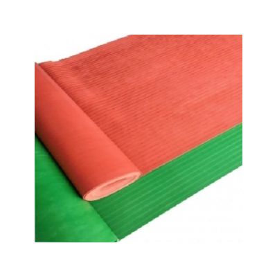 Wide Fine Ribbed Insulation Rubber Sheet