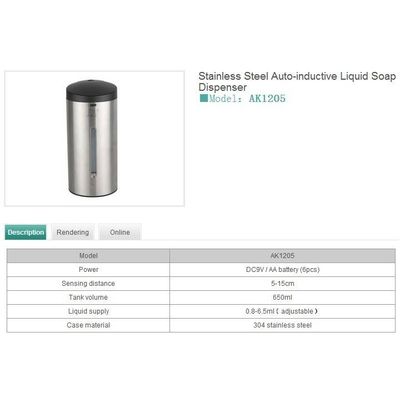automatico liquid sopa dispenser(stainless steel)
