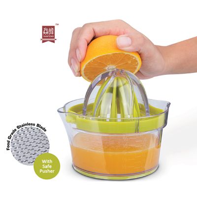 Amazon Hot Selling Fruit & Vegetable Tools 4 in 1multi Juicer press Manual Orange Squeezer with Meas