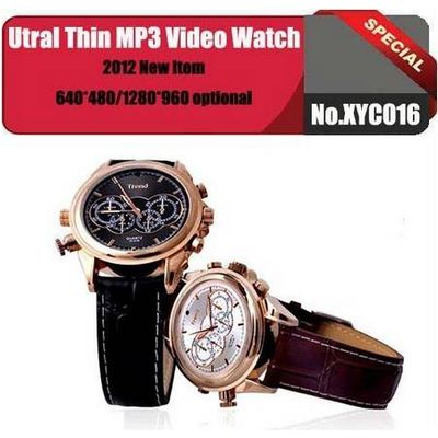 Built-in 4GB memory Ultra-Thin video watch,MP3 function+Gift box