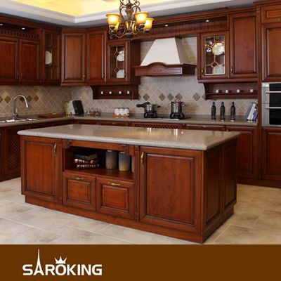 American Style Customized Solid Wood Kitchen Cabinet