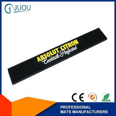 Eco-friendly pvc rubber custom bar mat with ABSOLUT logo