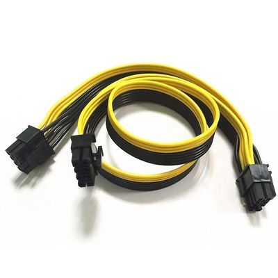 Power Cable Pcie Molex 8,8 Pin Pci Express To Dual Pcie 16X 8 Pin 6 2 Pin Power Glued Sleeved Cables