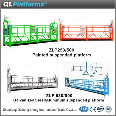 Zlp 630 Zlp800b Painted Steel Scaffold Suspended Platform for Building Glass Cleaning