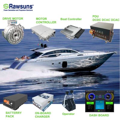 high speed 150KW electric ac motor ev conversion kit for yacht boat marine drive control system