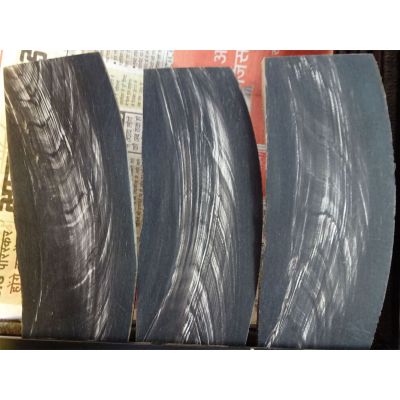 Horn Plates Black With White Streaks